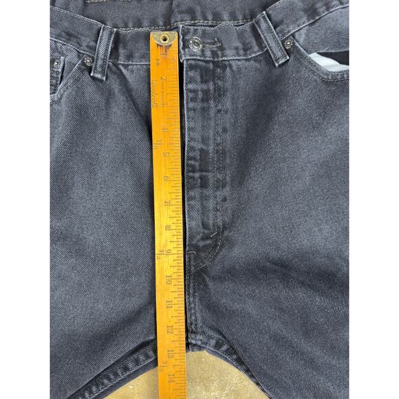 Levi’s‎ 505 Black Men’s Jeans Size 39x31.5 Straight Fit Denim - Picture 7 of 9